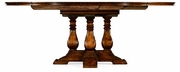 493466-54D-MFW JC Edited Huntington 54" Country Walnut Round Extending Dining Table