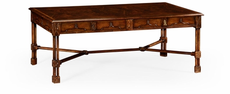 493482-DCW Jonathan Charles Buckingham Chippendale Gothic Coffee Table