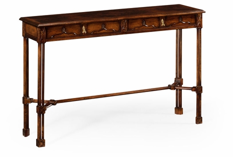 493485-DCW Jonathan Charles Tribeca Chippendale Gothic Console (Small)