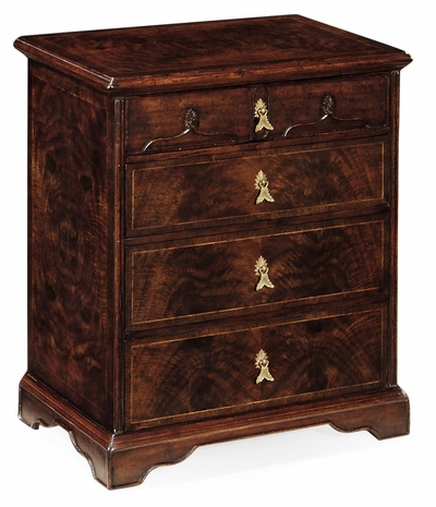 493487-DCW Jonathan Charles Tribeca Small Chippendale Gothic Chest Of Four Drawers