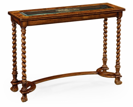 493498-WAL Jonathan Charles Windsor Oyster & Eglomise Console