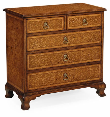 493562-BWM Jonathan Charles La Rochelle Seaweed Chest Of Five Drawers (Small)