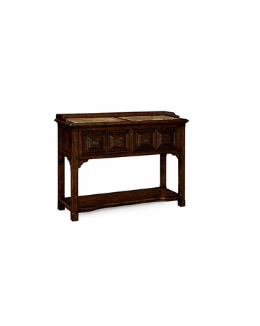 493564 Jonathan Charles Special Order Tudor Style Oak Buffet Or Serving Table