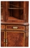 493565-MAH Jonathan Charles Serpentine Mahogany Corner Cabinet
