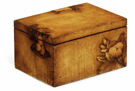 493575 Jonathan Charles Dunes Walnut Raised Floral Drinks Coasters Box