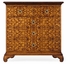 493580-WLL Jonathan Charles Walnut raised arabesques chest of drawers