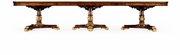 493594-158L-MAH-GIL Jonathan Charles Buckingham Triple Pedestal Dining Table (Gilded)