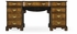 493608-CWD Jonathan Charles Country Farmhouse George I Style Pedestal Desk