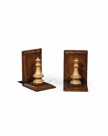 493712 Jonathan Charles Country Farmhouse Chess Piece Bookends (Queen)