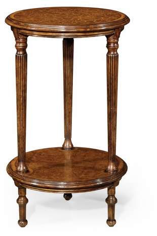 493736 Jonathan Charles La Rochelle Seaweed Two-Tier Round Lamp Table