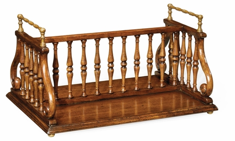493759 Jonathan Charles Country Farmhouse Double Sided Walnut Table Book Stand