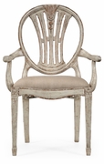 493760-AC-PCS-F001 Jonathan Charles Hepplewhite Wheatsheaf armchair (Grey)