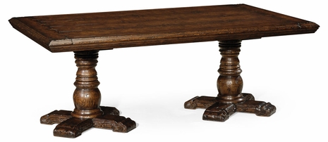 493769 Jonathan Charles Special Order Twin Baluster Coffee Table