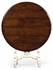 493777-POW Jonathan Charles Country Farmhouse White Rub-Through Tilt Top Table