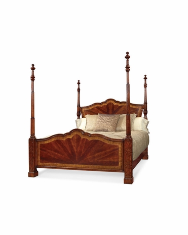 493801 Jonathan Charles Buckingham Mahogany Four Post Bed (Us King)