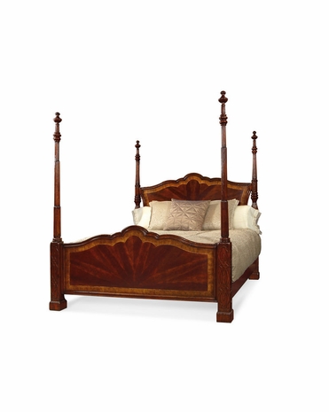 493803 Jonathan Charles Special Order Mahogany Four Post Bed (Us Queen)