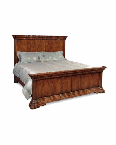 493808 Jonathan Charles Special Order Serpentine Walnut Bed (Us Queen)
