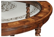 493849-WAL Jonathan Charles Windsor Circular Oyster & Eglomise Coffee Table