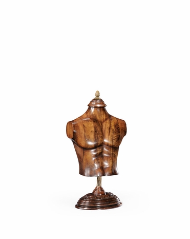 493857 Jonathan Charles Country Farmhouse Male Wooden Mannequin & Torso On Stand (Large)