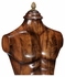493857-WAL Jonathan Charles Country Farmhouse Male Wooden Mannequin & Torso On Stand (Large)