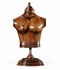 493860-SML-WAL Jonathan Charles Country Farmhouse Small Female Wooden Mannequin & Torso On Stand