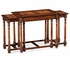 493897 Jonathan Charles Huntingdon Oyster Parquet Nest of Tables