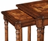 493897 Jonathan Charles Huntingdon Oyster Parquet Nest of Tables