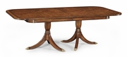493900 Jonathan Charles Windsor Regency Two Leaf Walnut Extending Dining Table