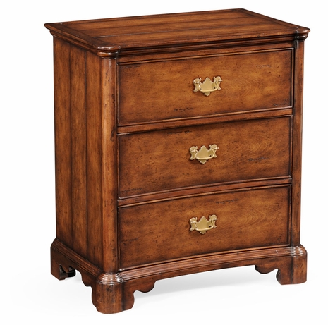 493901 Jonathan Charles Casual Walnut Chest Of Drawer