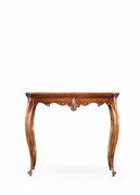 493919 Jonathan Charles Country Farmhouse Walnut Rococo Side Table