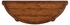 493927 Jonathan Charles Country Farmhouse Walnut Demilune Console With Bracket Feet