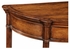 493927 Jonathan Charles Country Farmhouse Walnut Demilune Console With Bracket Feet