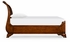 493941-USQ-CWM Jonathan Charles US Queen Walnut Sleigh Bed