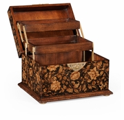 493987-PBF Jonathan Charles Hampton Black Chinoiserie Jewellery Box