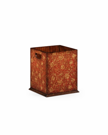 493994 Jonathan Charles Hampton Chinoiserie Waste Bin (Red)
