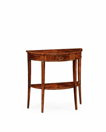494002 Jonathan Charles Luxe Boxwood Stringing Demilune Console
