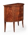 494004 Jonathan Charles Luxe Biedermeier Style Mahogany Demilune Cabinet