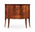494004 Jonathan Charles Luxe Biedermeier Style Mahogany Demilune Cabinet