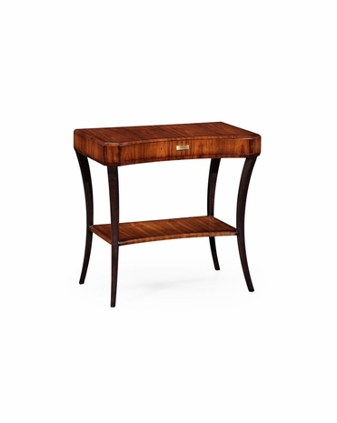 494013 Jonathan Charles Santos Deco Rectangular Side Table (Satin)