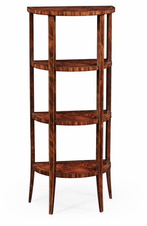 494019 Jonathan Charles Special Order Biedermeier Style Walnut Four-Tier étagère (Mahogany)