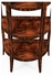 494019 Jonathan Charles Special Order Biedermeier Style Walnut Four-Tier étagère (Mahogany)