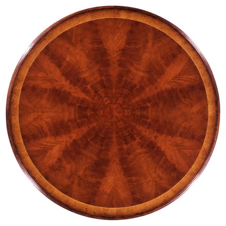 494053-LS-32D-MAH Jonathan Charles Buckingham 32" Crotch Mahogany Lazy Susan