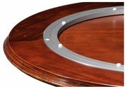 494053-LS-32D-MAH Jonathan Charles Buckingham 32" Crotch Mahogany Lazy Susan
