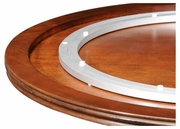 494054-LS-32D-WAL Jonathan Charles Country Farmhouse 32" Country Walnut Lazy Susan