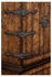 494057-CWD Jonathan Charles Country Farmhouse Spanish Style Crotch Walnut Drinks Cabinet