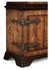 494057-CWD Jonathan Charles Country Farmhouse Spanish Style Crotch Walnut Drinks Cabinet