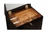 494074 Jonathan Charles Kensington Black Painted Chest Or Collectors Cabinet On Stand