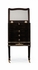 494074 Jonathan Charles Kensington Black Painted Chest Or Collectors Cabinet On Stand
