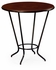 494076 Jonathan Charles Luxe Leather Top & Gilt Side Table
