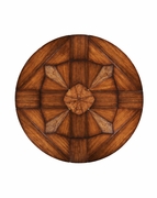494079-59D Jonathan Charles Country Farmhouse 59 to 74 inch Round Extending Dining Table